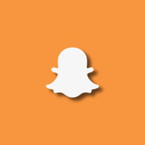 Orange Snapchat Icon
