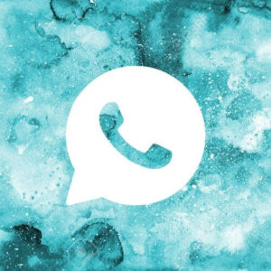 Light blue whatsapp iphone icon aesthetic