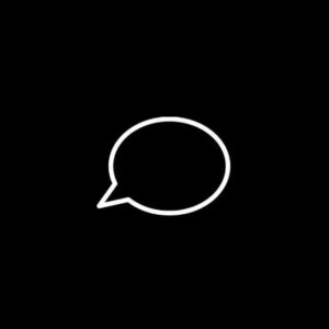 Black Messages Icon Aesthetic