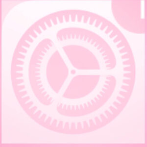 Pink Settings Icon