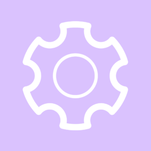 Purple Settings Icon