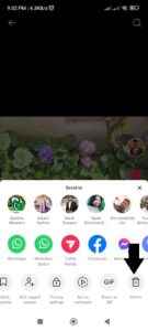 Delete Option on TikTok Video