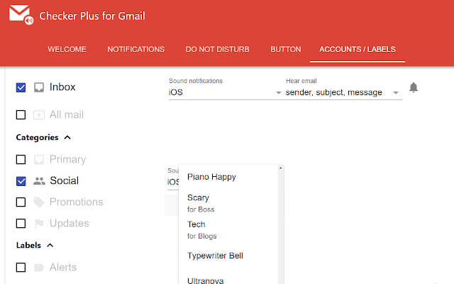 Checker Plus for Gmail Extension