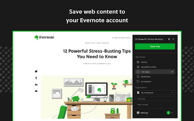 Evernote Web Clipper Extension