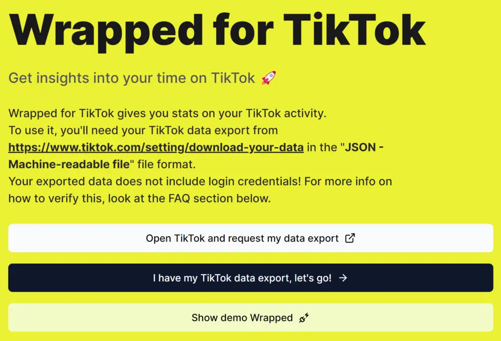 Wrapped for TikTok