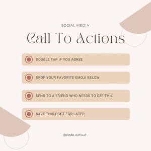 Call to Actions for Instagram