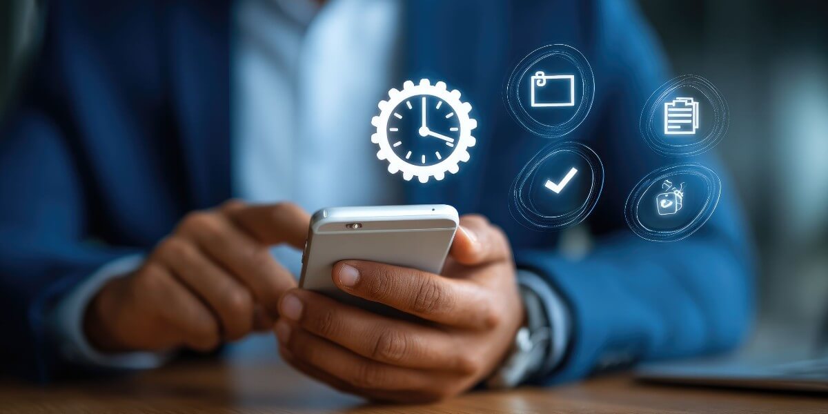 A Man Using a Mobile