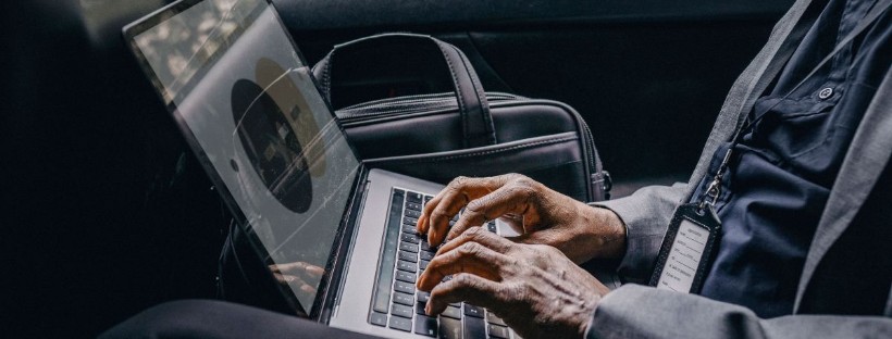 Man Working on Laptop